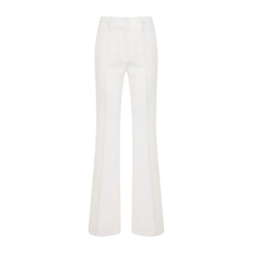 Witte Linnen Wol Zijde Kasjmier Broek Gabriela Hearst , White , Dames