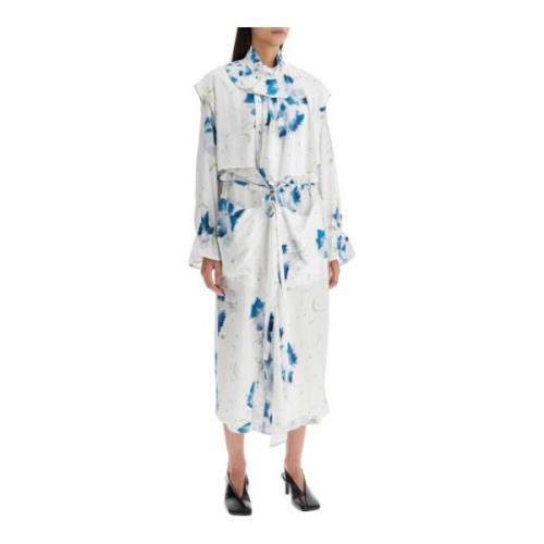 Gedrukte Cape Stofjas Lemaire , White , Dames