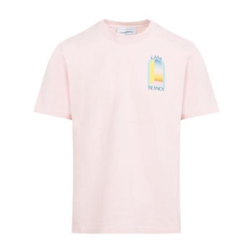 Stijlvolle heren T-shirts & polo's in roze & paars Casablanca , Pink ,...