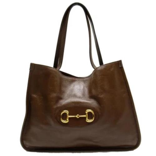 Pre-owned Leather gucci-bags Gucci Vintage , Brown , Dames