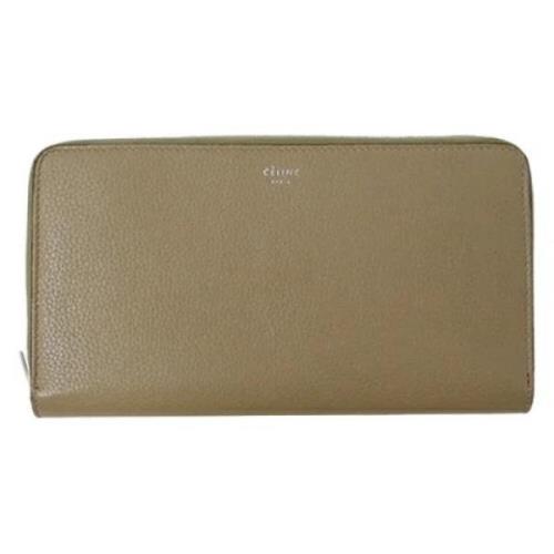 Pre-owned Leather wallets Celine Vintage , Beige , Dames