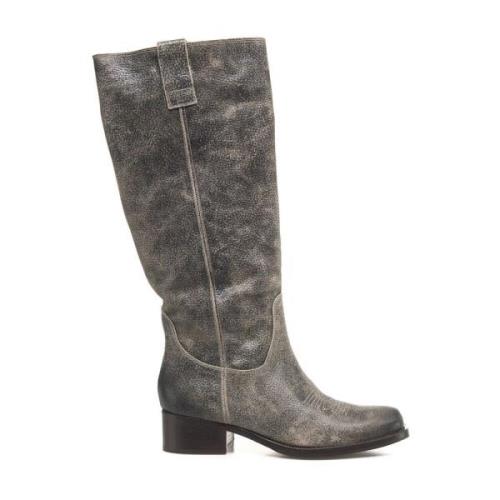 Zwarte Western Enkellaarzen Curiosite , Black , Dames