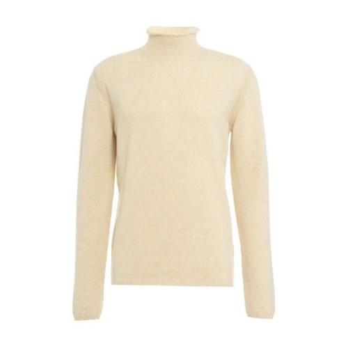 Beige Merino Wol Gebreide Kleding Aw24 Roberto Collina , Beige , Heren