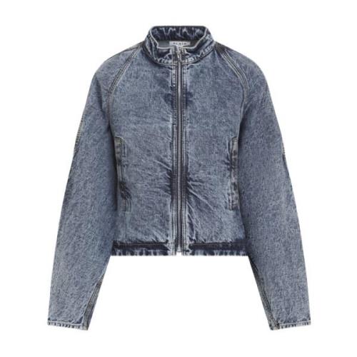 Blauwe Denim Jack Damesmode Alaïa , Blue , Dames