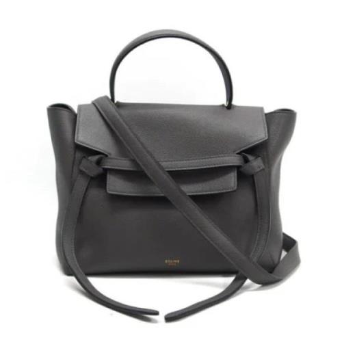 Pre-owned Leather shoulder-bags Celine Vintage , Black , Dames