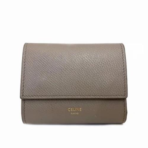 Pre-owned Fabric wallets Celine Vintage , Brown , Dames