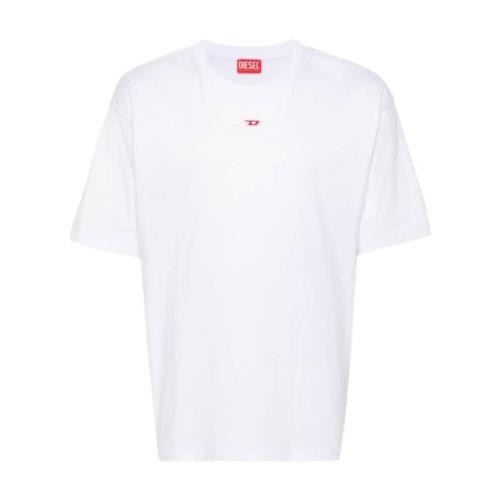 Witte T-shirts en Polos Diesel , White , Heren