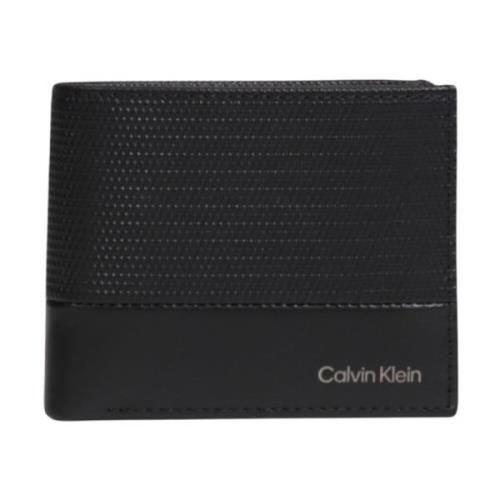 Heren Portemonnee Bifold met Muntvak Calvin Klein , Black , Heren