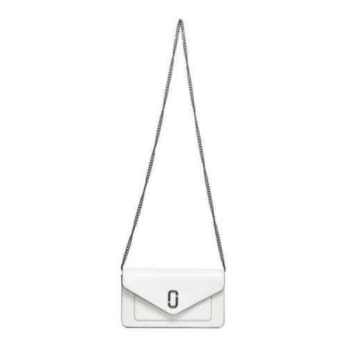 Zwarte Kettingportemonnee Marc Jacobs , White , Dames