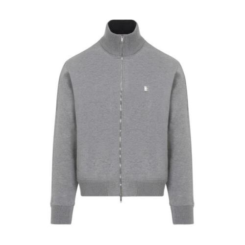 Grijze Rits Sweatshirt Stijlvol Comfortabel Givenchy , Gray , Heren