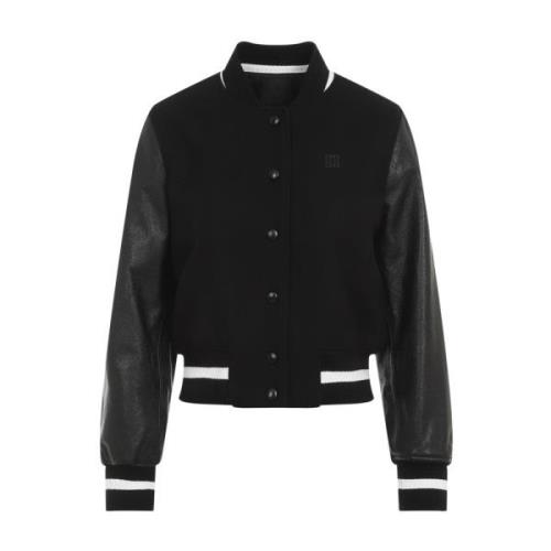 Zwarte Wol Blouson Jas Givenchy , Black , Dames