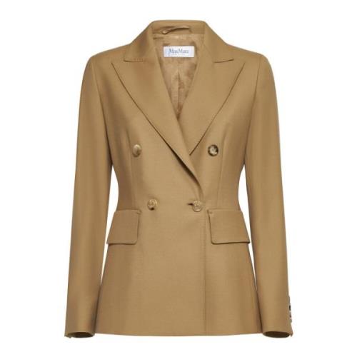 Osanna Double-Breasted Blazer Max Mara , Beige , Dames