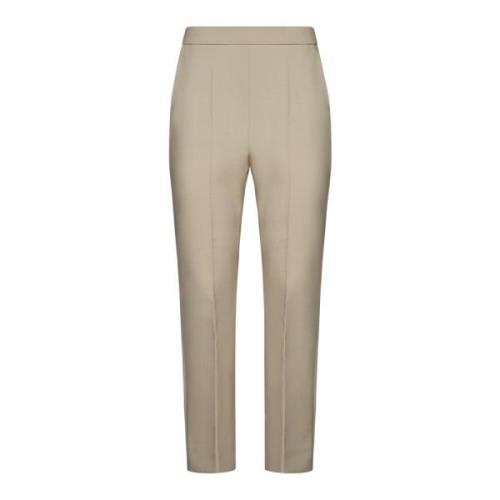 Nepeta Beige Wollen Broek Max Mara , Beige , Dames