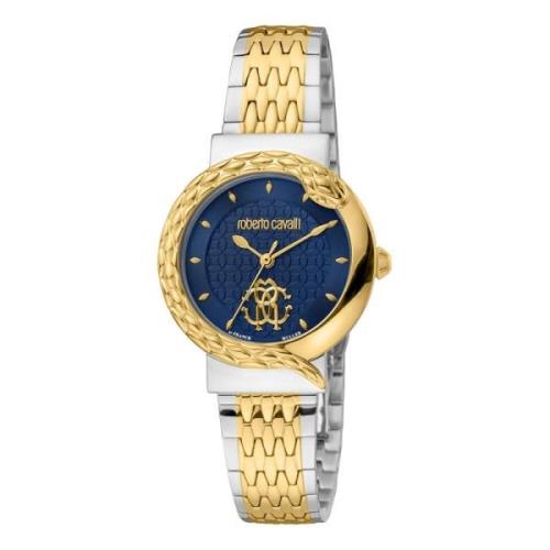 Dames Roestvrijstalen Analoge Horloge Roberto Cavalli , Yellow , Dames