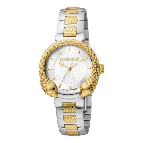 Dames Roestvrijstalen Analoge Horloge Roberto Cavalli , Yellow , Dames