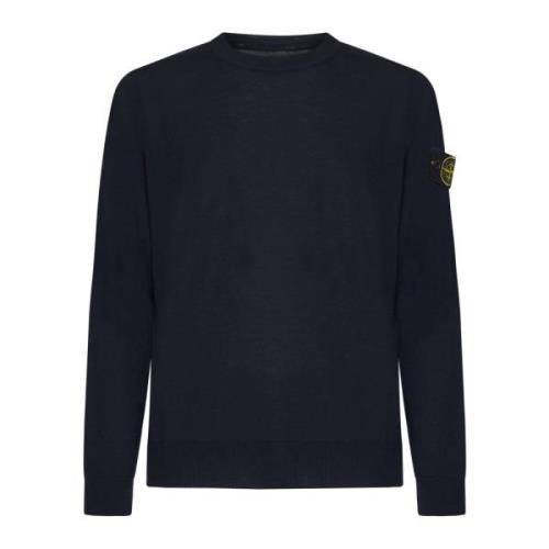 Blauwe Sweaters voor Mannen Stone Island , Blue , Heren