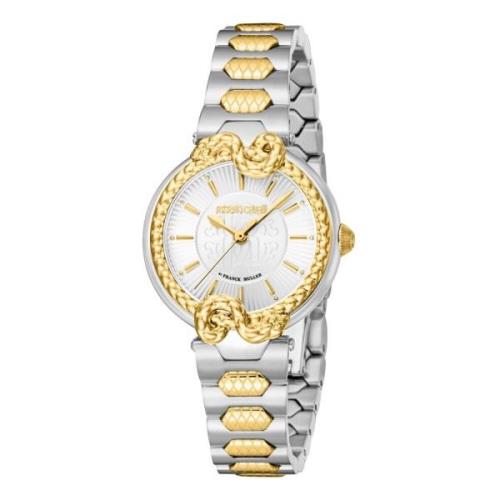 Dames Analoge Stalen Horloge met Deployante Roberto Cavalli , Yellow ,...