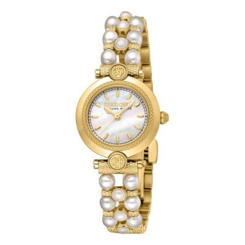 Elegant Analog Steel Watch Roberto Cavalli , Yellow , Dames