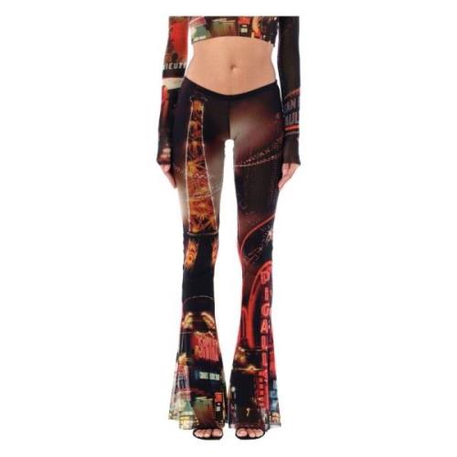 Mesh Pant Pigalle Zwart Rood Oranje Jean Paul Gaultier , Multicolor , ...