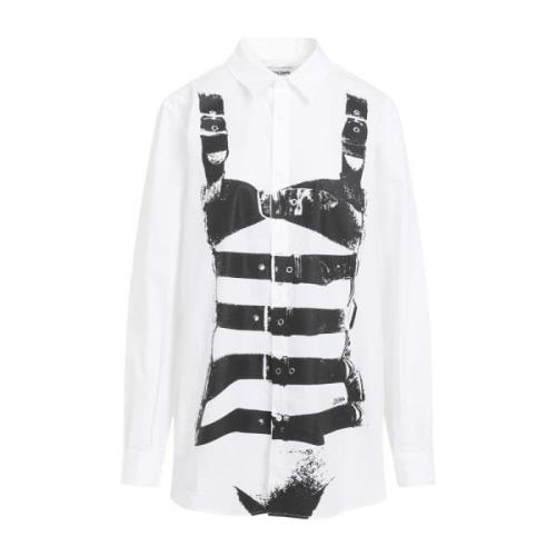 Wit Stijlvol Dameshemd Jean Paul Gaultier , White , Dames