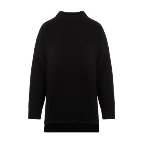 Zwarte Wollen Pullover Sweater Jil Sander , Black , Dames