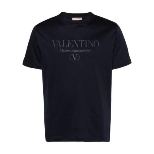 Blauwe T-shirts en Polos Valentino Garavani , Blue , Heren