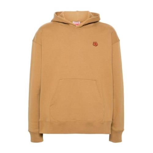 Bloem Motief Hoodie Kenzo , Beige , Heren