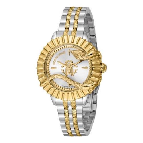 Analoog Roestvrijstalen Horloge Roberto Cavalli , Yellow , Dames