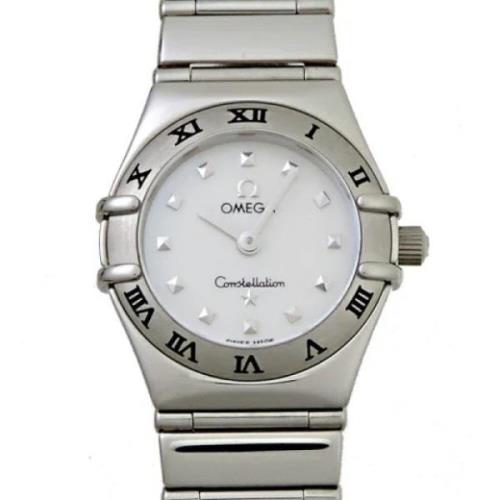 Pre-owned Stainless Steel watches Omega Vintage , White , Heren