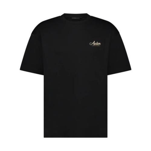 Zwart Tee Shirt Stijlvol Aeden , Black , Heren