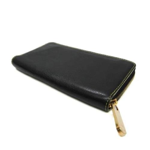 Pre-owned Leather wallets Louis Vuitton Vintage , Black , Dames