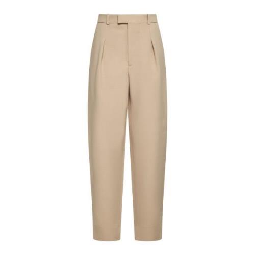 Biscuit-tone Wollen Broek met Riemlussen Wardrobe.nyc , Beige , Dames