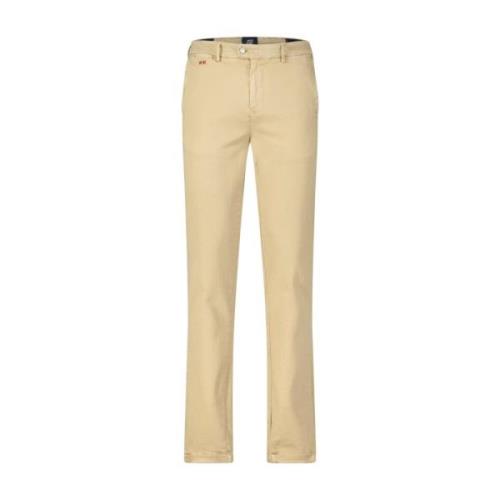 Slim Fit Rode Accent Broek Tramarossa , Beige , Heren