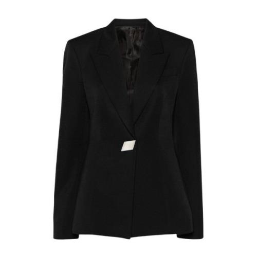 Zwarte Blazer Jasjes The Attico , Black , Dames