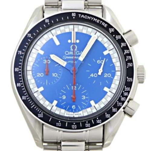 Pre-owned Stainless Steel watches Omega Vintage , Blue , Heren