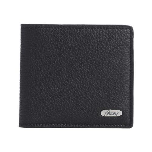 Zwarte Leren Kaarthouder Clutch Brioni , Black , Heren