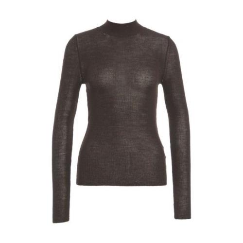 Bruine Gebreide Trui Sweater Aw24 Mauro Grifoni , Brown , Dames