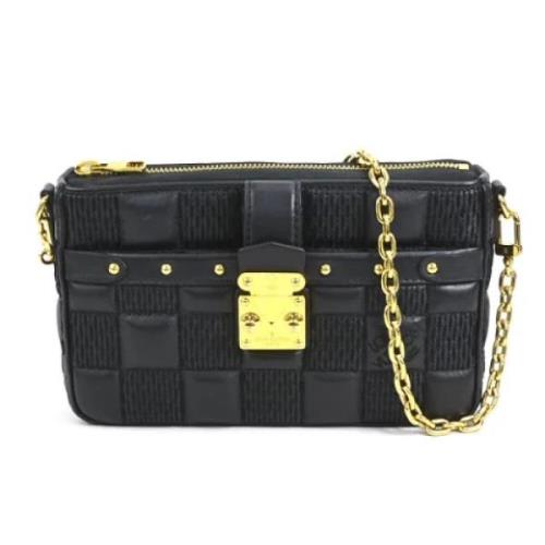 Pre-owned Leather louis-vuitton-bags Louis Vuitton Vintage , Black , D...