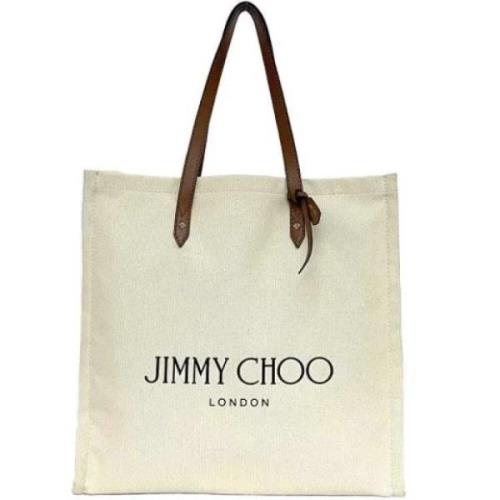 Pre-owned Fabric totes Jimmy Choo Pre-owned , Beige , Dames