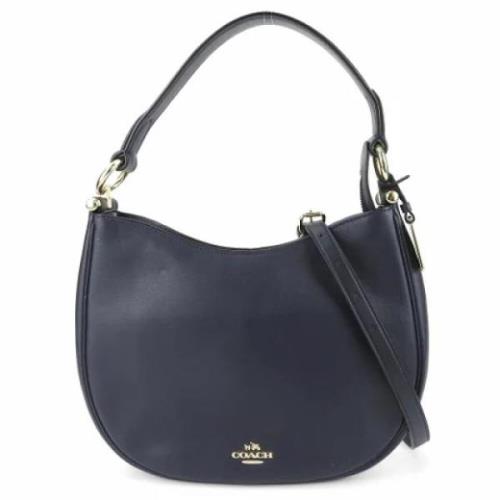 Pre-owned Leather shoulder-bags Coach Pre-owned , Blue , Dames