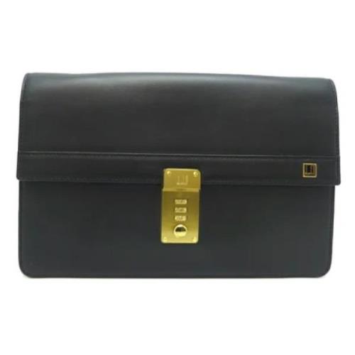 Pre-owned Fabric clutches Dunhill Pre-owned , Black , Dames