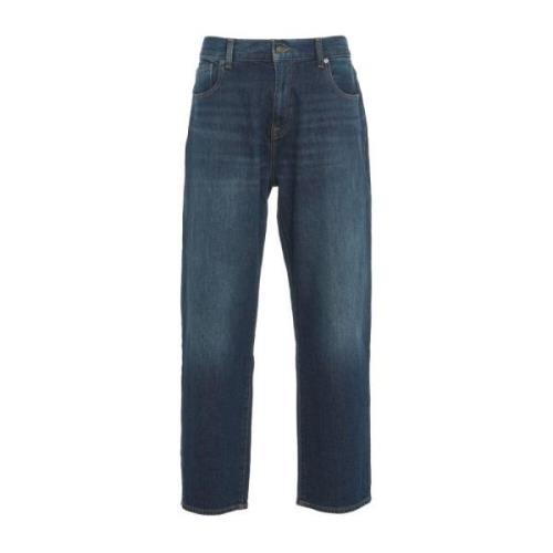 Blauwe Straight Jeans Ryan Threadlike 7 For All Mankind , Blue , Heren