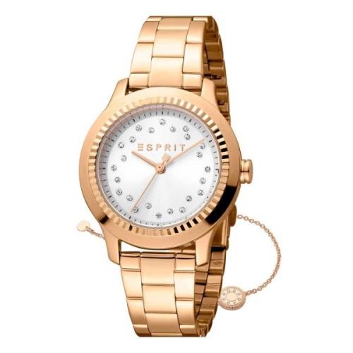 Roestvrijstalen dames analoog horloge Esprit , Yellow , Dames