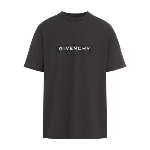 Grafisch Logo Crew Neck T-Shirt Givenchy , Black , Heren