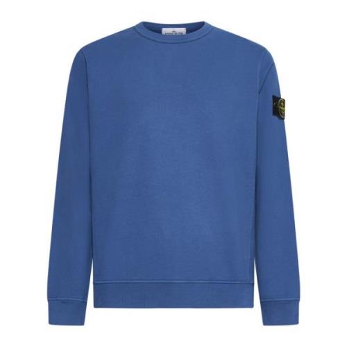 Luchtmachtblauwe Crew Neck Sweatshirt Stone Island , Blue , Heren