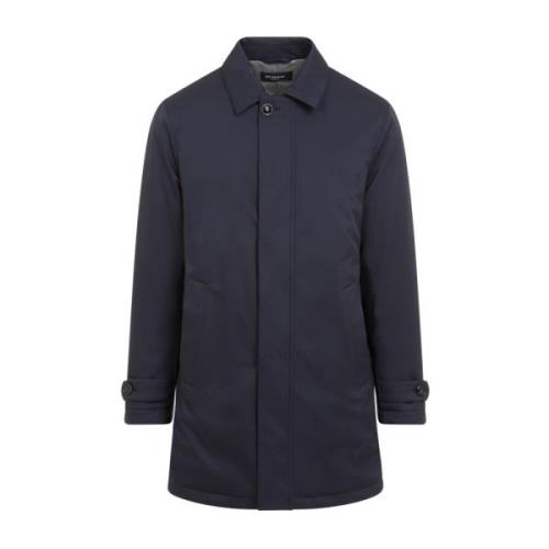 Blauwe Stijlvolle Jas Aw24 Kiton , Blue , Heren