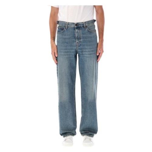 Logan Jeans Oil Blue Haikure , Blue , Heren