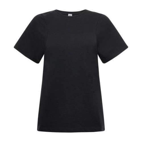 Zwart Crew Neck T-shirt met Flare Mouwen TotêMe , Black , Dames