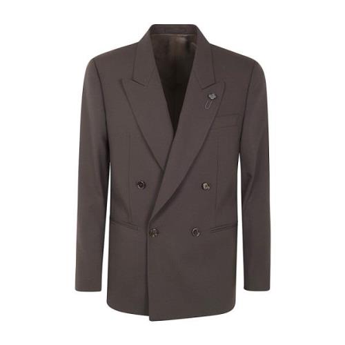 Bruine Attitude Drop Jas Lardini , Brown , Heren