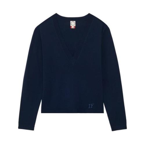 Morgana Sweater Ines De La Fressange Paris , Blue , Dames